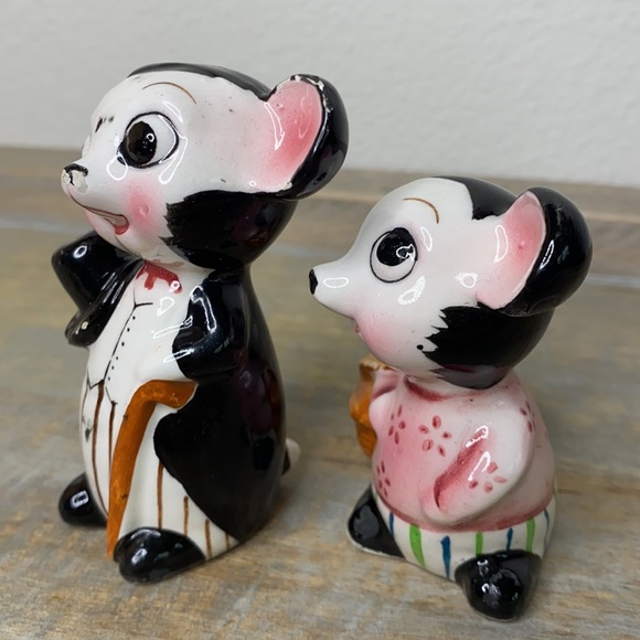 Vintage japan Mice Salt and Pepper shakers - Picture 4 of 16